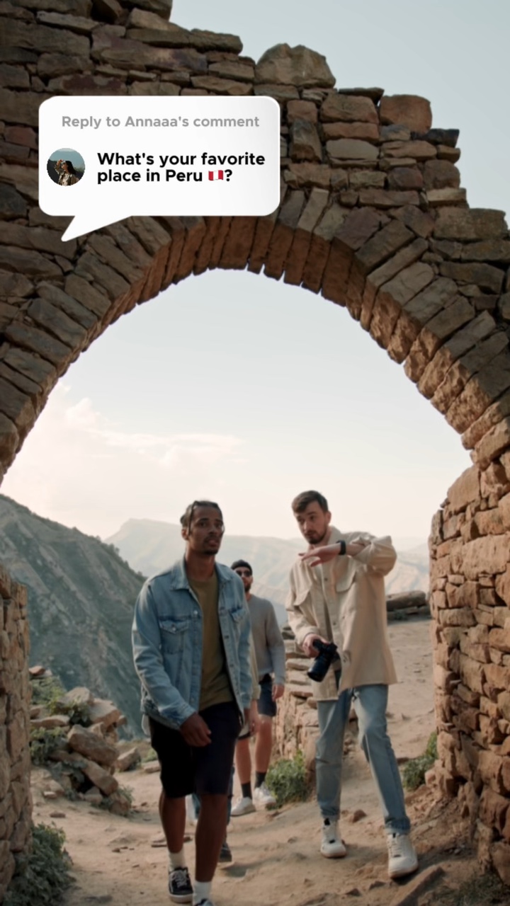 TikTok Style Reply To Sticker Travel Agency Promo