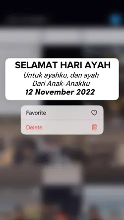 Untuk ayahku dan