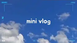 mini vlog + filter