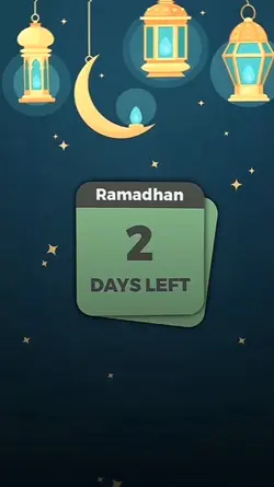 Ramadhan days left