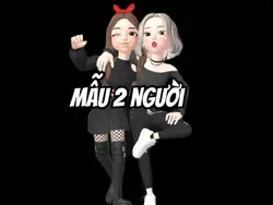 mẫu trend 2 người