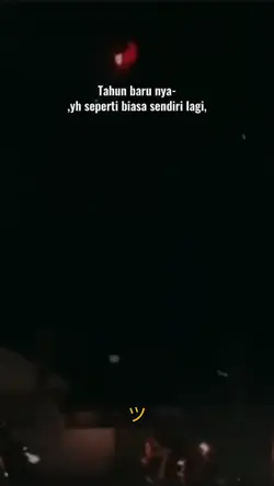 Tahun baru,sendirian