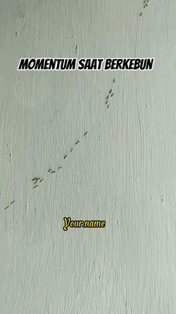 Moment saat berkebun