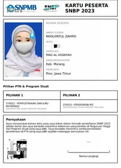 Pejuang SNBP 2023