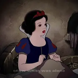 snow white was alone