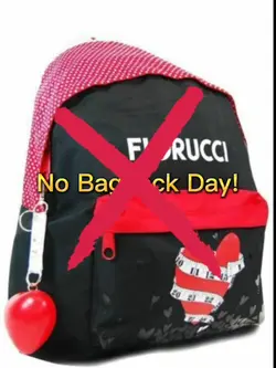 No Bagpack Day 