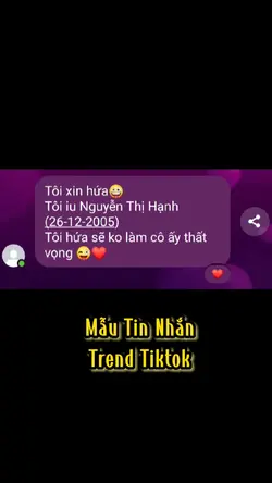Mẫu Tin Nhắn Trend 