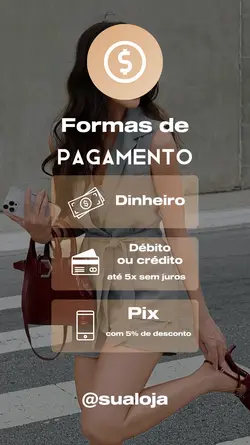 Formas de pagamento 