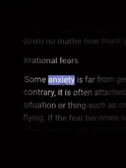 anxiety