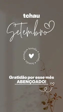 Tchau setembro