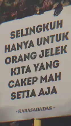 Selingkuh hnya untuk