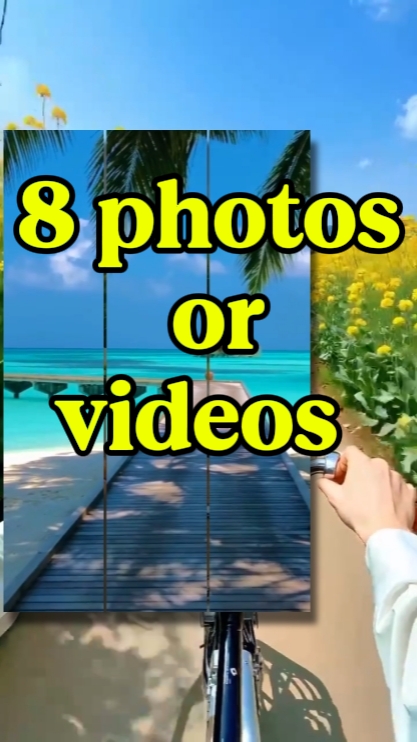 8 larawan o video 