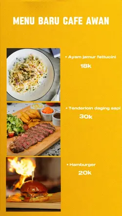 promosi menu baru