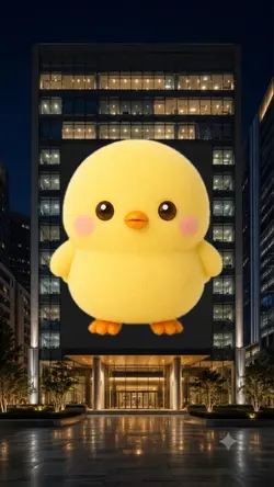 巨大ビル広告デビュー