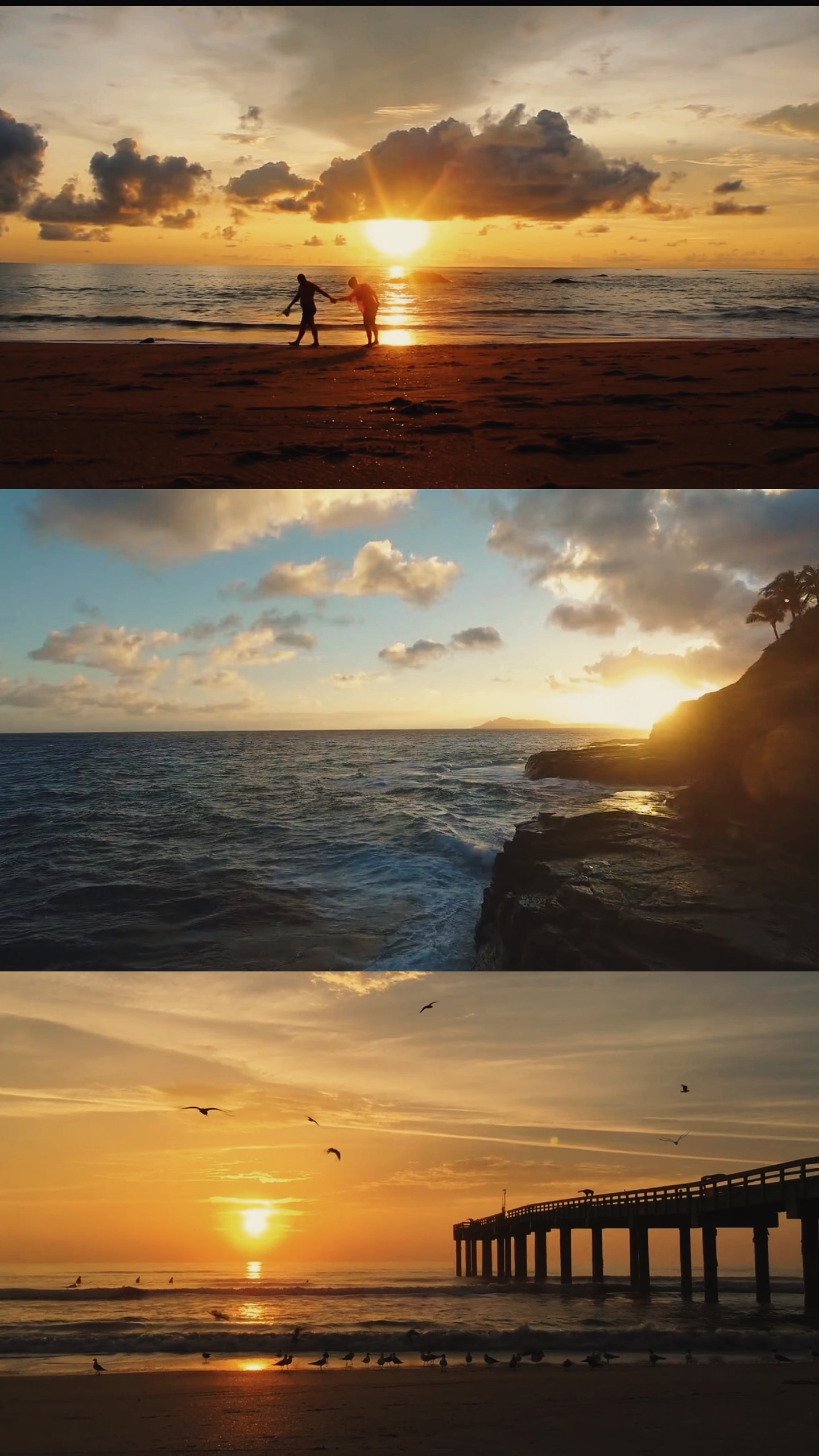 Cinématique de vlog de plage