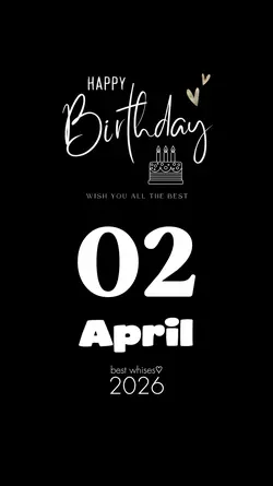 APRIL 02 BIRTHDAY