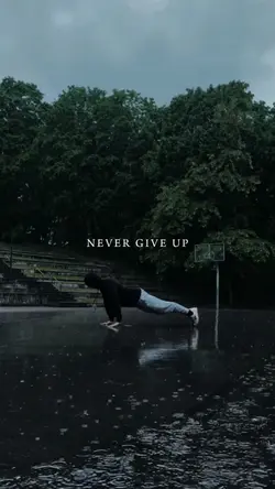 never give up