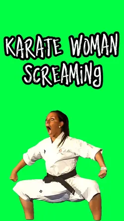 KARATE WOMAN SCREAM