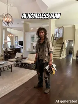 ai homeless man
