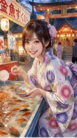 金魚すくい！