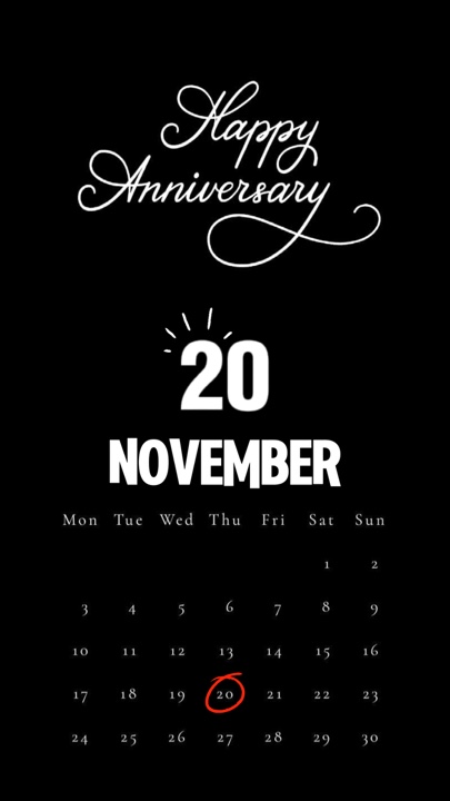 ANNIV 20. NOVEMBER 