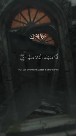 Surah Abbasa 25-36