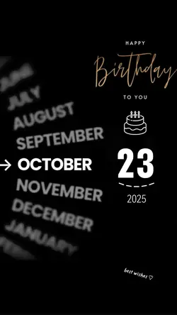 HBD 23 OCTOBER 2025