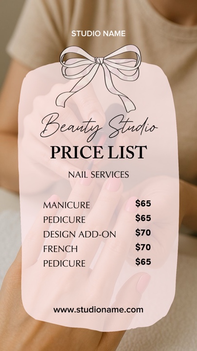 LISTA DE PREÇOS NAIL ART