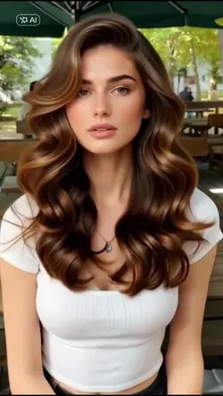 Long wavy hairstyle