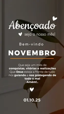 Bem-vindo Novembro 