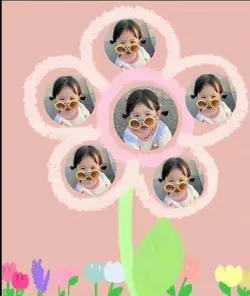 Ghép ảnh bông hoa