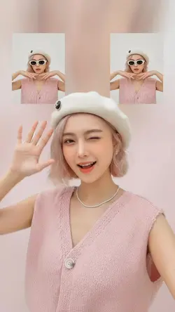 Playful Chic Selfie Grid