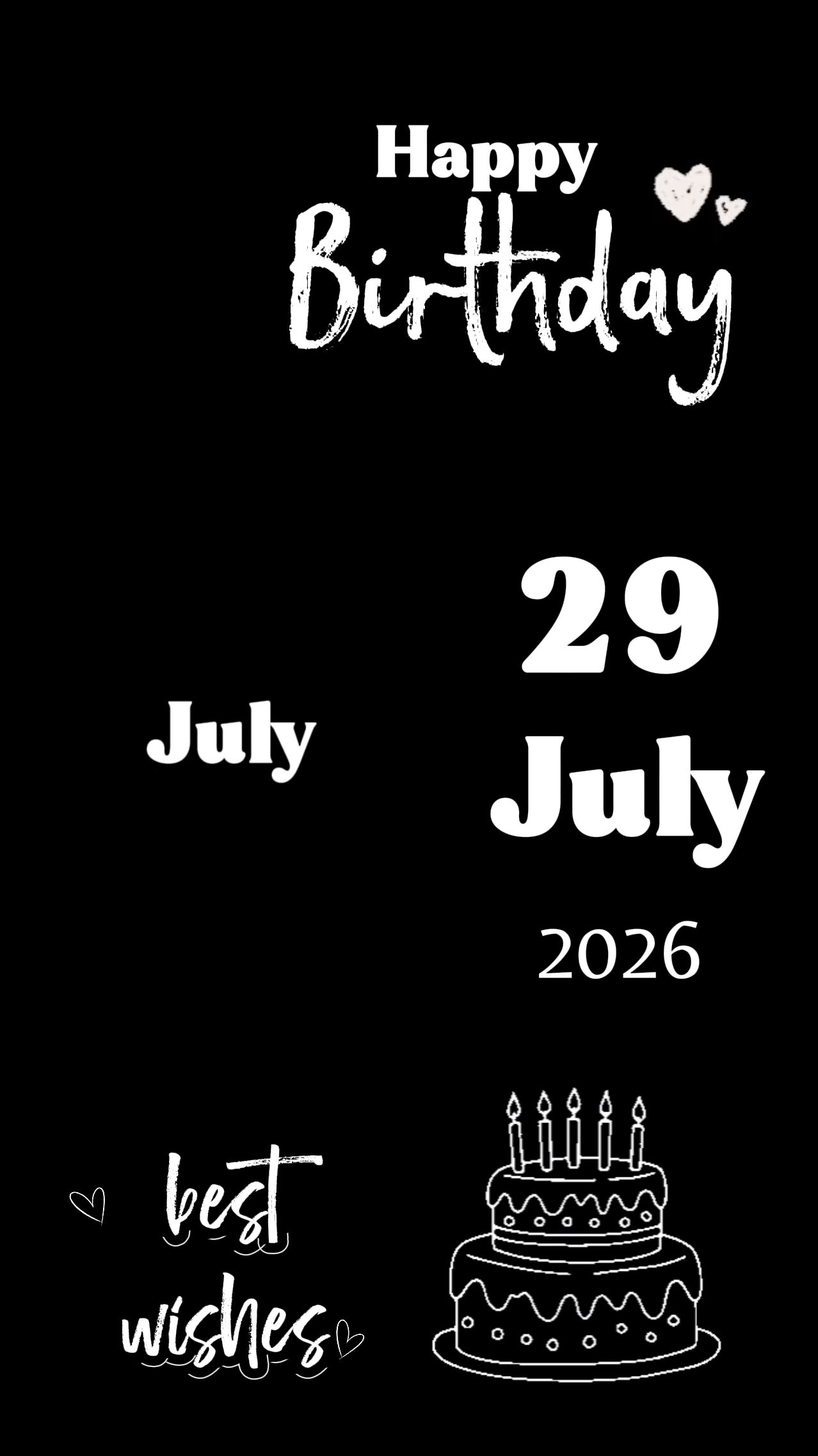 Aniversário 29 de julho
