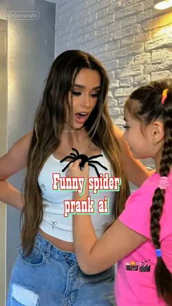 Funny spider prank