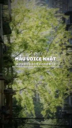 Mẫu voice Nhật