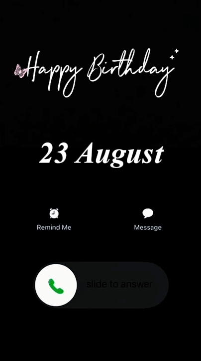 Birthday Call Aug 23