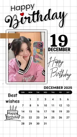 19 DECEMBER HBD 2025