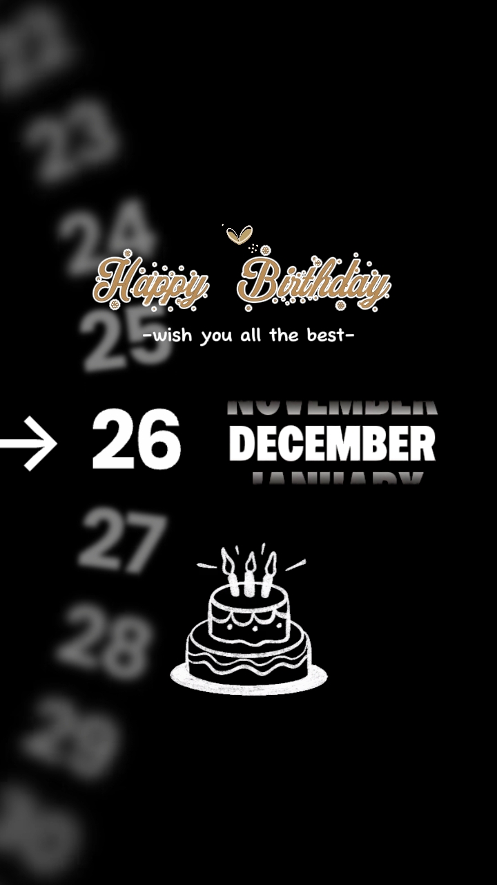 HBD 26 DÉCEMBRE