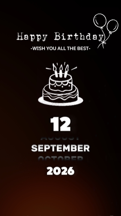BDAY 12 SEPTEMBER