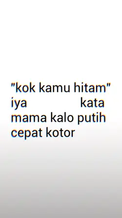 kok kamu hitam