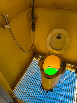 Toilette greenscreen