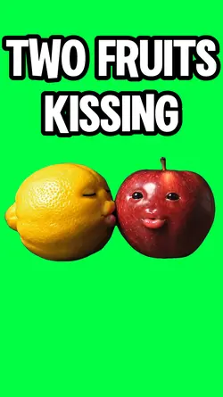TWO FRUITS KISSING