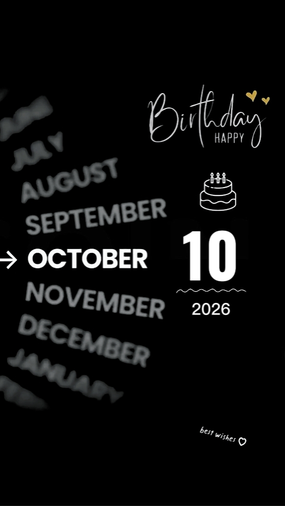 Anniversaire 10 octobre 2026
