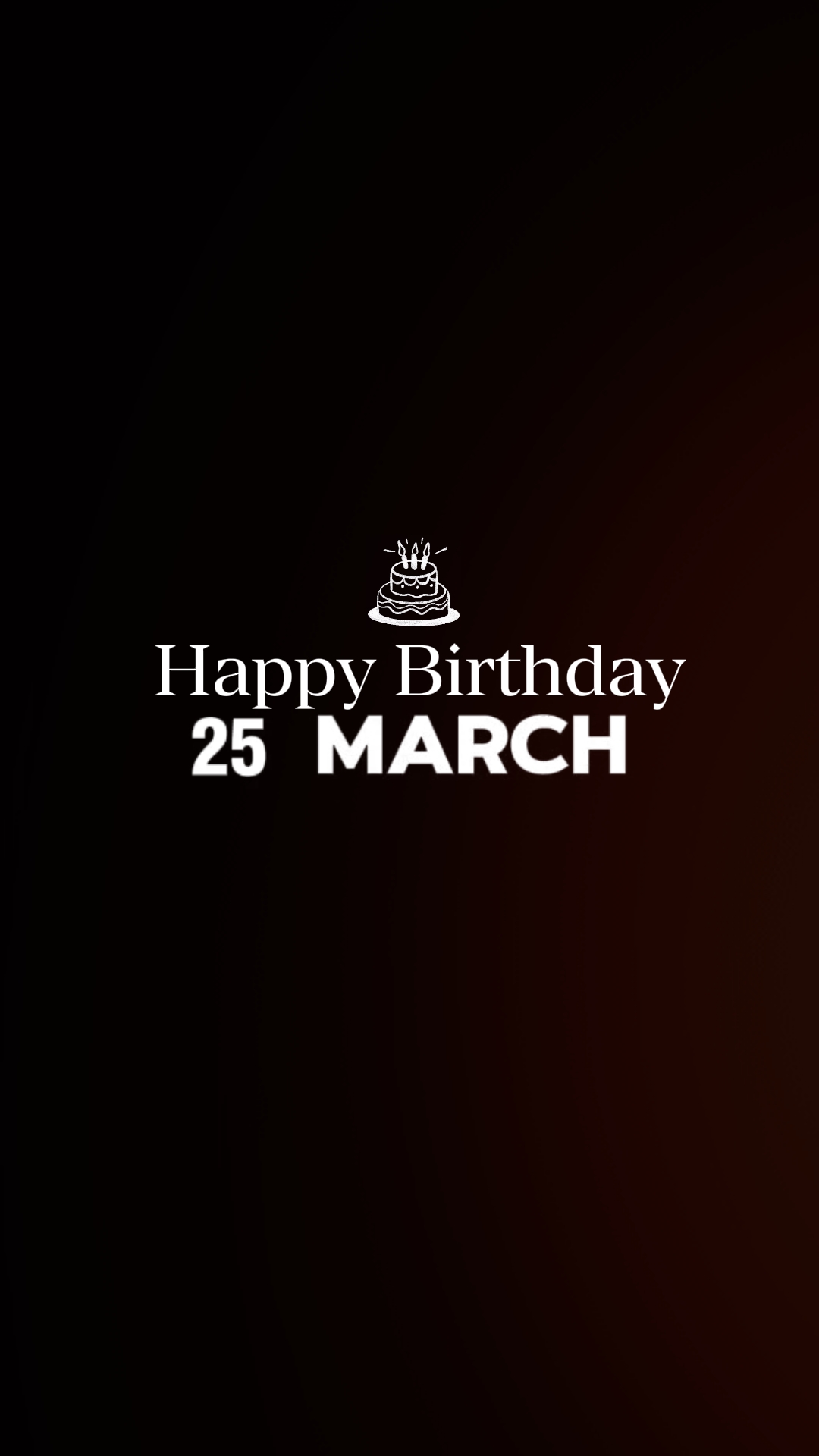 Ulang tahun 25 Maret