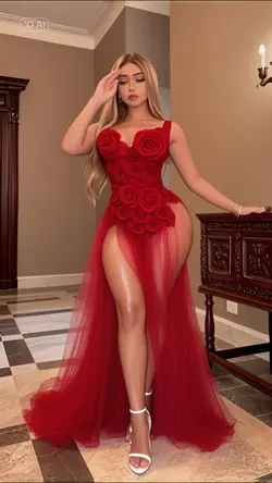 red dress  