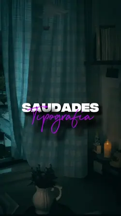 Quanta saudade...