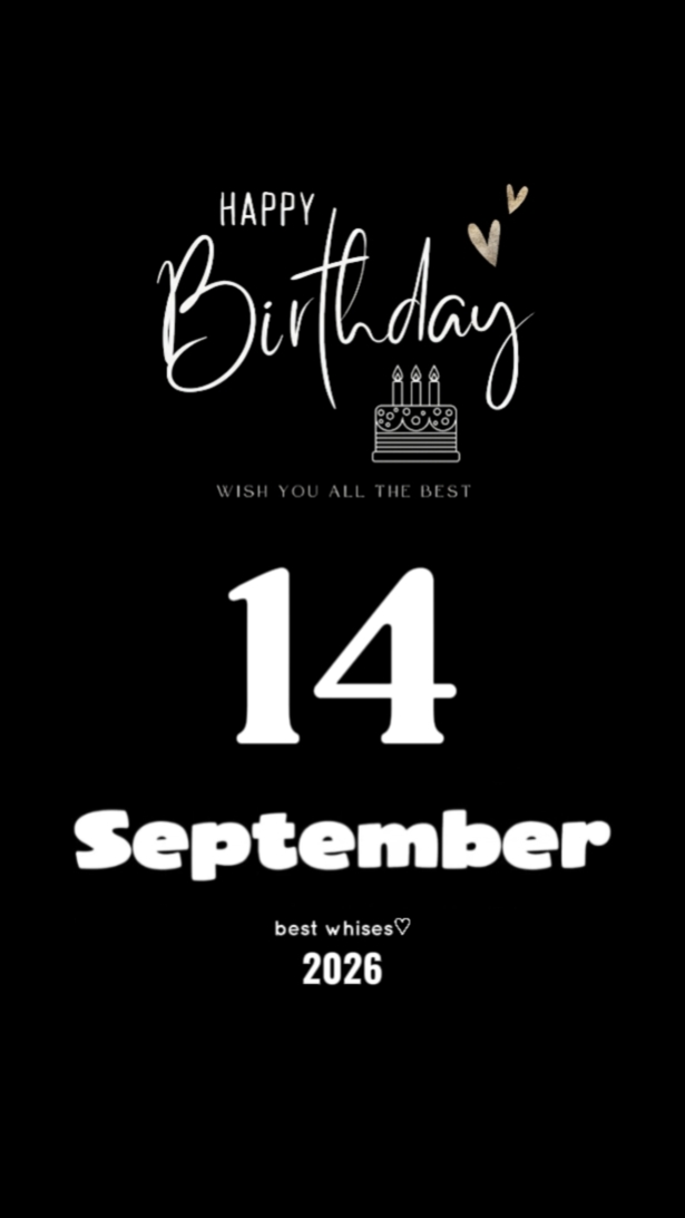 happy birthday 14 september