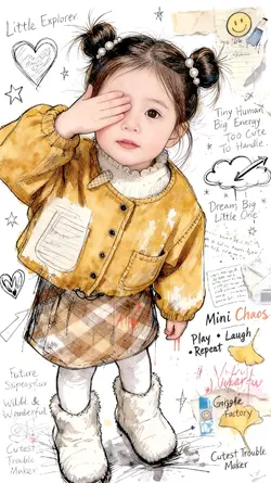 kids crayon sketch