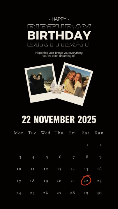 HBD 22 NOVEMBER 