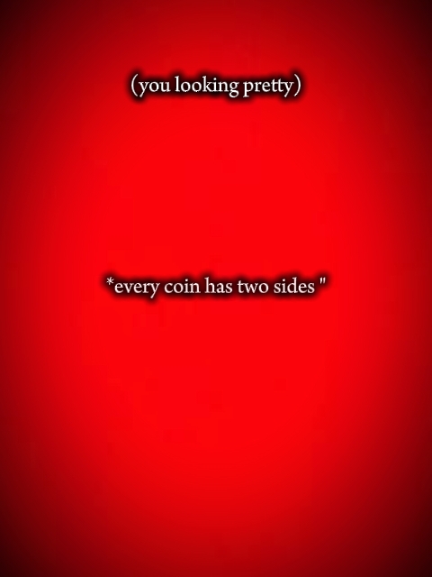 every coin has 2side